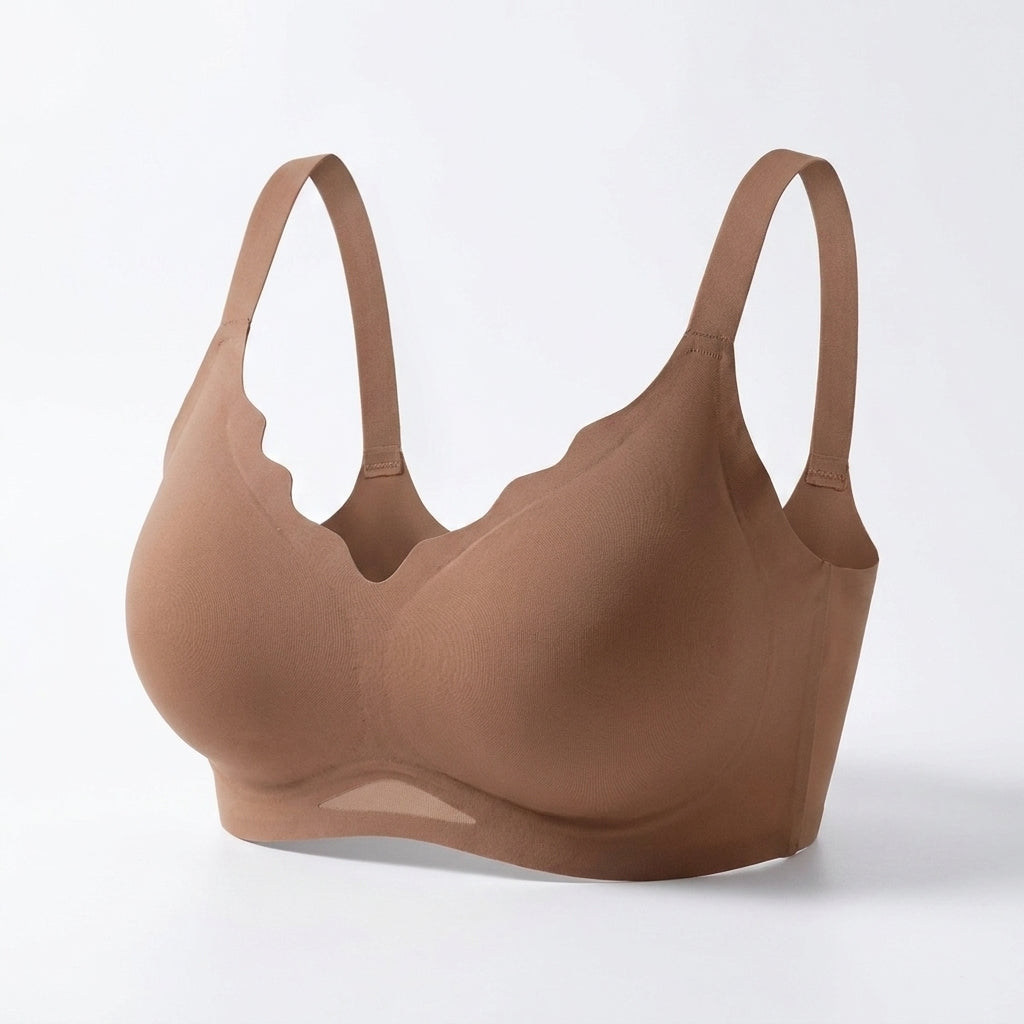 Women's Wireless Scallop Push-Up Bra